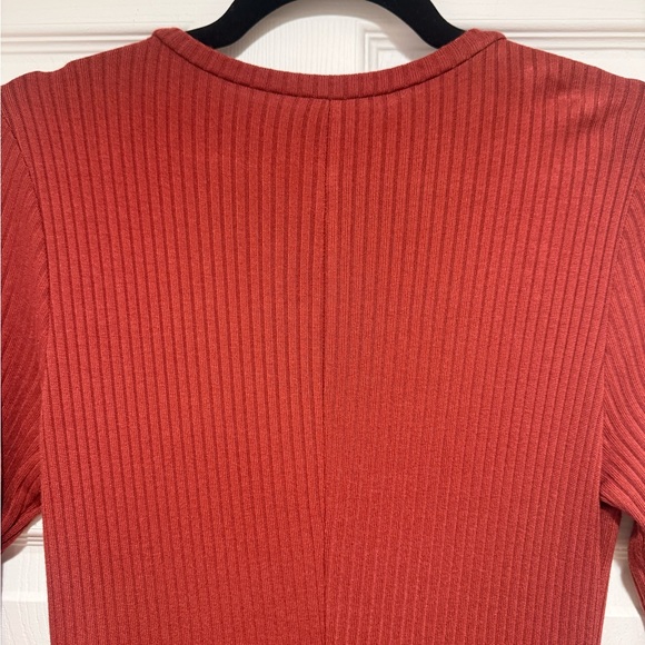 Reformation Rust Long Sleeve Dress - Picture 7 of 8